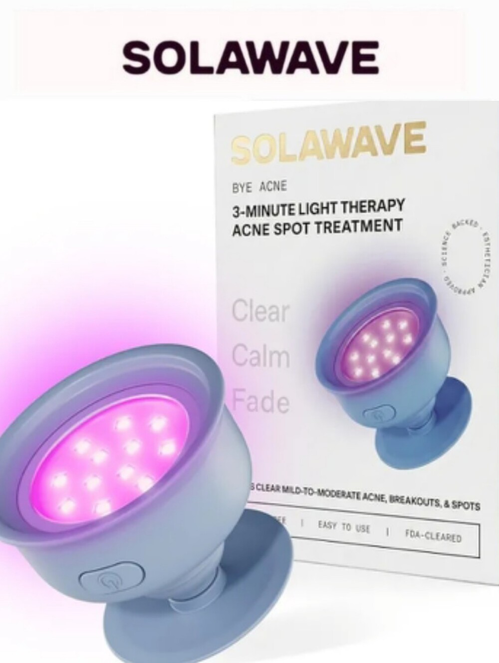 Solawave Bye Acne 3-Minute Light Therapy Acne Spot Treatment